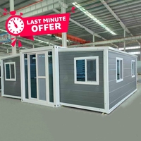 Maison conteneur en acier préfabriquée sur mesure de 20/40 pieds à double aile extensible, écologique, durable et étanche pour un design moderne