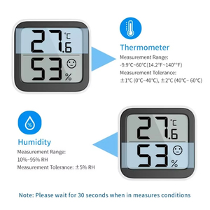 Higrômetro Elétrico Medidor De Umidade De Temperatura Precisão Calibração <span class=keywords><strong>Sensor</strong></span> De Temperatura LCD Mini Termômetro Interno - Product Image 3