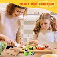Nouvel ensemble de 13 couteaux de sécurité en plastique pour l'éducation précoce, outils pour fruits et légumes, jouets pour enfants pour jeux à la maison