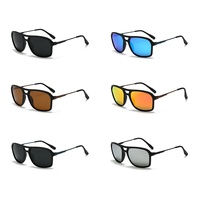 Gafas de Sol Deportivas Retro Europeas Americanas, Montura Completa de Doble Barra, Polarizadas UV400, Unisex para Adultos, Ciclismo, Conducción, Actividades al Aire Libre