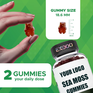 Hot Sale Halal Sea <strong>Moss</strong> Gummies Vitamin <strong>C</strong> Sea Black Seed Oil Ginger Supplements Improve Immunity for Adults - Product Image 3