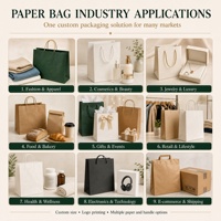 Sacs d'expédition en papier personnalisés avec votre propre logo et poignées plates pour l'e-commerce et les magasins de détail