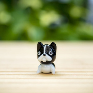 Figurine de <span class=keywords><strong>chien</strong></span> <span class=keywords><strong>en</strong></span> céramique, <span class=keywords><strong>Vintage</strong></span>, faite à la main, Boston Terrier - Product Image 6