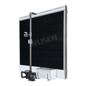 Canalón de plástico de PVC de producción profesional 5090 6090 7090 almohadillas de refrigeración evaporativas nueva condición almohadilla de refrigeración evaporativa de plástico - Product Image 1