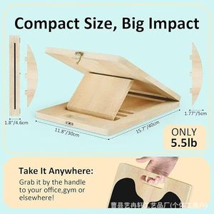 Tabla de Equilibrio de Madera Antideslizante para Entrenamiento de Core, Yoga, Pilates, Ejercicio, Estiramiento y Uso en Oficina - Product Image 4