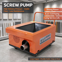Pompe à béton mobile mini la plus populaire, machine de transfert de mortier électrique portable pour les travaux de plâtrage sur chantier