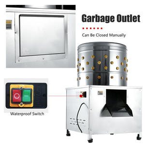 最高の価格の虐殺装置ウズラ鳥ダックグースチキン家禽の羽の取り外しクリーニングウェット摘み取り加工機 - Product Image 4