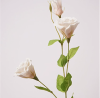 Fleurs artificielles en latex Lisianthus à toucher réaliste hautement simulées, fleurs artificielles de qualité supérieure à toucher réaliste pour mariage et décoration intérieure