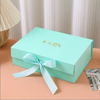 Boîte à perruque pliable de luxe biodégradable personnalisée avec ruban et fermeture magnétique pour emballage de logo, pour cheveux, vernis à ongles, shampoing, avec pelliculage mat