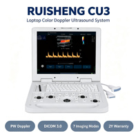 Système d'échographie Doppler couleur portable RUISHENG CU3, Doppler spectral PW, DICOM 3.0, scanner médical portable, 7 modes d'imagerie