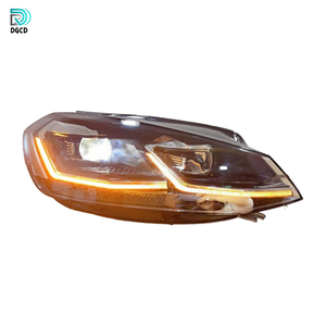 Faro a LED per VW <span class=keywords><strong>Golf</strong></span> 7 5R <span class=keywords><strong>2017</strong></span>-2020, Upgrade Proiettore Black Line, 12V 70W 4000-6000 Lumen, Lampada per Modifica Auto - Product Image 3