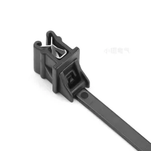 4,6 × 160 mm hochwertige selbstversiegelnde Kunststoff-Nylon-Siebzugband X99 Rand-Clip-Kabelbänder