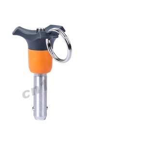 Pasadores de enganche de liberación rápida <span class=keywords><strong>BLP</strong></span> VCN120 Bloqueo de bola autoblocante con mango de plástico Pasador de acero inoxidable en tamaños 5 6 8 10 12 16 20 - Product Image 1
