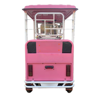 Navette électrique à trois roues, tricycle touristique rose pour zone touristique et hôtel