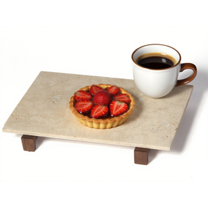 Plateau de service de fruits secs décoratif moderne fait à la main plaque rectangulaire en marbre d'onyx jaune plateau en pierre naturelle de style européen - Product Image 4