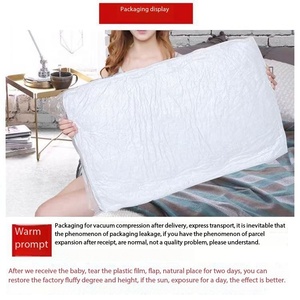 <span class=keywords><strong>Oreiller</strong></span> d'hôtel en polyester durable, lavable en machine, antibactérien, avec logo Pillow Factory, emballage de literie - Product Image 6