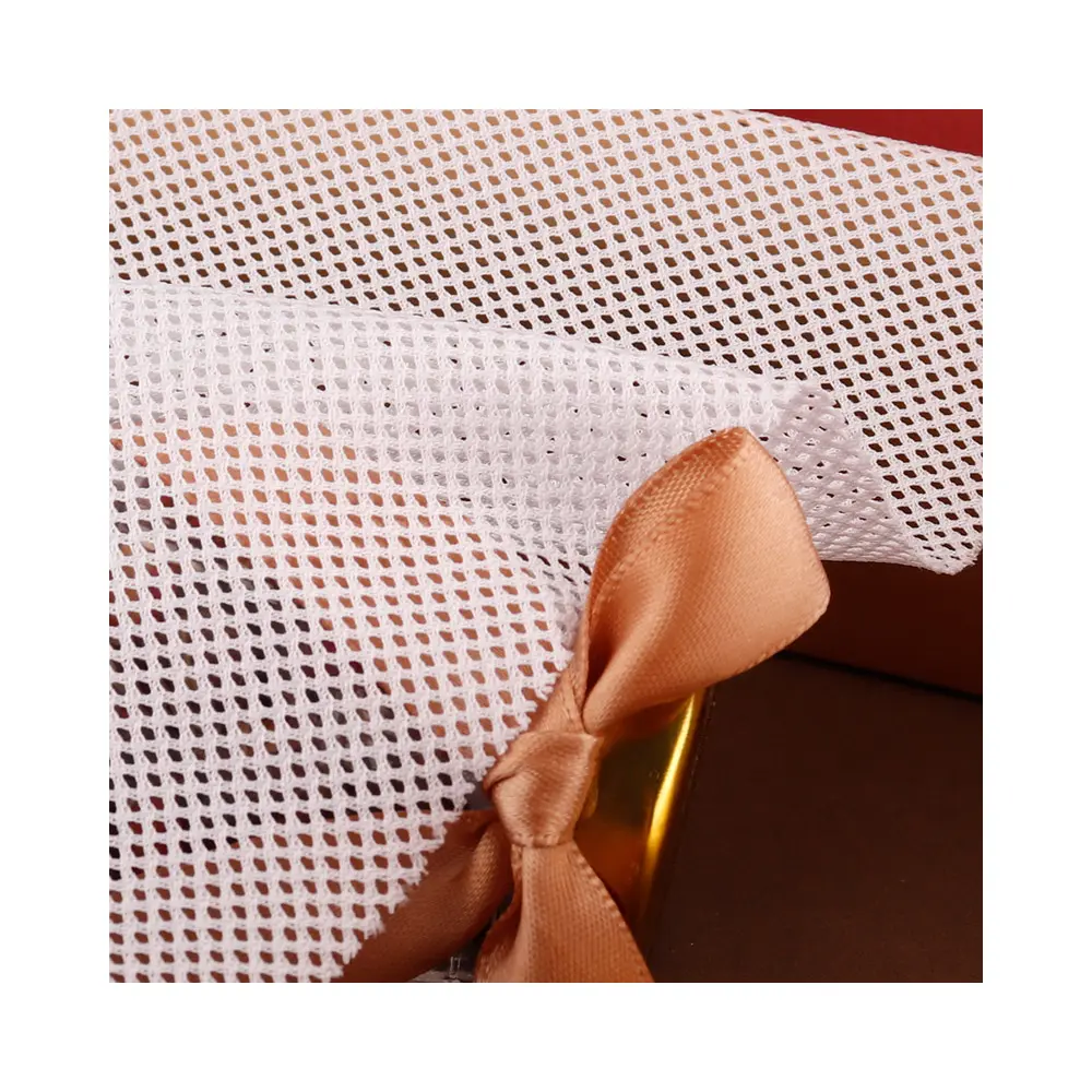 Sıcak satış 100% polyester elyaf düşük elastik dört köşesi sert gazlı bez örgü astar kumaş çanta astarı