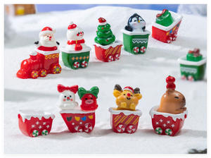 Giocattoli per bambini a basso costo per regalare piccole decorazioni in resina natalizia figure molto piccole statue di cervi animali 3d artigianali mini orso - Product Image 6