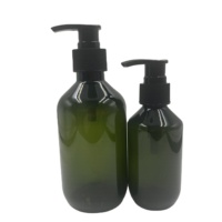 Emballage de shampooing 200ml 350ml en plastique vert recyclé Pe Lotion pompe shampooing bouteille vide cosmétique Lotion bouteille