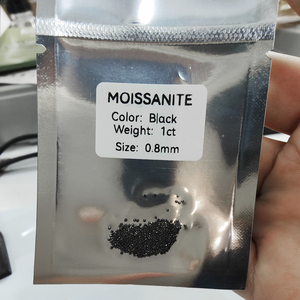 Atacado de Fabricantes GRA Melee Pedra Solta Diamante Preto <span class=keywords><strong>Moissanite</strong></span> 1ct para Joias DIY - Product Image 6