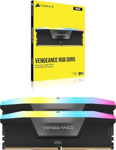 สำหรับ Corsair <span class=keywords><strong>Vengeance</strong></span> <span class=keywords><strong>RGB</strong></span> DDR5 RAM 32กิกะไบต์ (2x16กิกะไบต์) 7200MHz CL34 Intel XMP icue สีดำ (CMH32GX5M2X7200C34) - Product Image 2