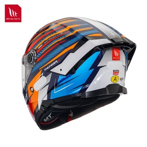 หมวกกันน็อค Cascos Para Moto MT Helmets Thunder4 แบบเต็มใบ  วัสดุ ABS  ลายกราฟิก  ระบบปลดเร็ว  ชิลด์ใส  ได้รับมาตรฐาน ECE - Product Image 6