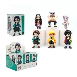 Set di 6 Statuette <span class=keywords><strong>Anime</strong></span> <span class=keywords><strong>Demon</strong></span> <span class=keywords><strong>Slayer</strong></span>: Kamado Tanjirou, Kamado Nezuko, Agatsuma Zenitsu, Hashibira Inosuke, Decorazioni Blind Box - Product Image 4