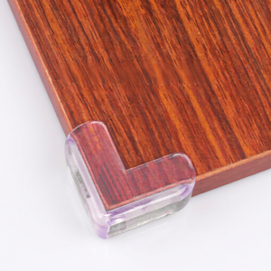 Protector de esquinas anticolisión de silicona en forma de L para muebles, protector de seguridad para bebés, diseño transparente y grueso - Product Image 1