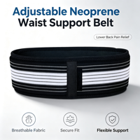 Ceinture de soutien lombaire en néoprène pour infirmières, chauffeurs, personnel d'entrepôt, pour travaux assis-debout, réglable, unisexe
