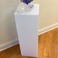 Socle carré moderne en acrylique transparent, écologique, pour la présentation, cube de présentation, plateforme pour la maison, le bureau, le magasin et les expositions