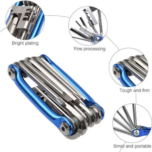 Kit de Herramientas de Reparación 11 en 1 para Bicicleta de Montaña, Multifuncional, Cortador de Cadena, Destornillador y Llave Inglesa de Colores - Product Image 4