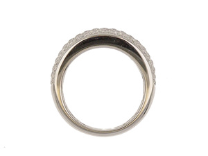 Anillo de latón chapado en oro blanco y oro rosa de 18 quilates, joyería de compromiso y boda para mujer, regalo - Product Image 5