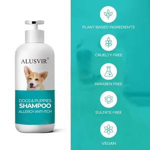 Özel etiket profesyonel organik Pet bakım yavru köpek ürünleri Anti kaşıntı bakım şampuan hafif temizlik ve banyo için köpek - Product Image 5