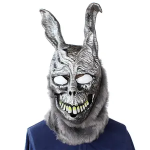 Chinese Manufacturer Rabbit Mask Carnival Scary Evil Bunny Rabbit Overhead Teen Adult Latex Movie Mask