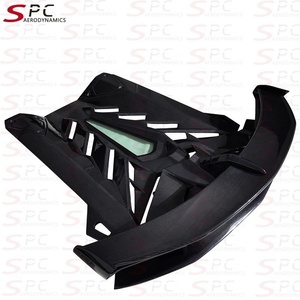 SPC svj ปีกหลังคาร์บอนไฟเบอร์แห้งสำหรับฝากระโปรงหลังแลมโบกินี <span class=keywords><strong>Aventador</strong></span> svj + สปอยเลอร์หลังสำหรับ LP700 LP720 LP740LP750โรดสเตอร์ - Product Image 2