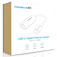 Adaptador Mindpure USB 3.0 a RJ45 Gigabit Ethernet RTL8153, Tarjeta de Red LAN de 1000Mbps para MacBook, PC, Laptop, Nintendo Switch, TV Box