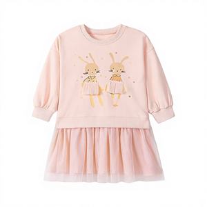 فساتين أطفال كاجوال جميلة للبنات بتصميم جملة، فساتين حفلات للأطفال، فستان أميرة من التول للبنات الصغيرات لفصل الصيف - Product Image 2