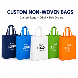 Wholesale Portable Reusable Eco Tote Non-Woven Shopping <b>Bags</b> Custom Printing Logo Fabric Shopping Non Woven <b>Bag</b> - Product Image 2