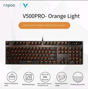 <span class=keywords><strong>Clavier</strong></span> mécanique filaire rétroéclairé RVB <span class=keywords><strong>Rapoo</strong></span> V500 PRO avec 104 touches, adapté aux PC et ordinateurs portables des joueurs et aux claviers de jeu 104 touches - Product Image 3