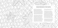 Livre de coloriage Pop Manga Sirènes et autres créatures marines, reliure parfaite, impression numérique, papier couché, carton