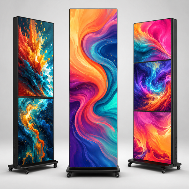 Indoor Digital Signage LED Display Screen Advertising Player for Storefront Window Display Exhibition Event Portable P2 P2.5
