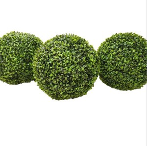 UV Resistant Greenery Artificial Plant Topiary Boxwood Decorative Balls for Backyard Garden Wedding