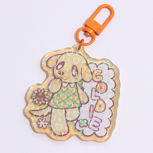 Porte-clés en acrylique personnalisé Vigreat avec impression couleur double face et bord renforcé pour la décoration de sacs, design anime - Product Image 2