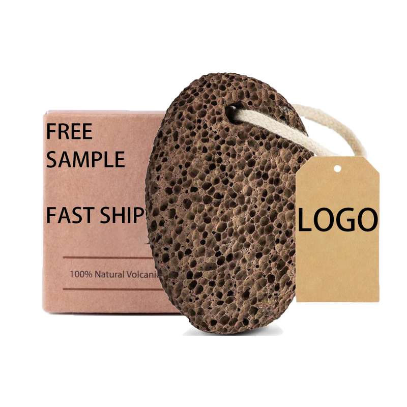Custom Logo Natural Lava Pumice Stone