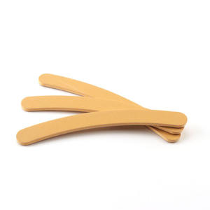 Lima de uñas de plástico curvo Banana 80/100/120/150/180/240 Grano Papel de lija resistente al agua Kit de manicura profesional de larga duración - Product Image 1