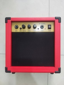 Offre Spéciale Amplificateur 10 Watts pour Guitare Électrique <span class=keywords><strong>Basse</strong></span> Canaux <span class=keywords><strong>de</strong></span> Distorsion Fréquence Complète 6,5" 4 Ohms Bois Rouge & Acier - Product Image 2