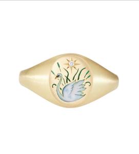 핫 세일 새로운 해골 쉘 로즈 뱀 인장 반지 여성 스테인레스 스틸 방수 오픈 사이즈 반지 - Product Image 6