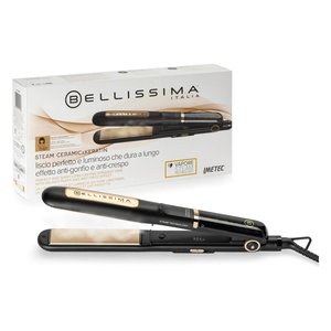 Piastra capelli BELLISSIMA Steam Ceramic & Keratin Black e Gold 11915 - Product Image 2