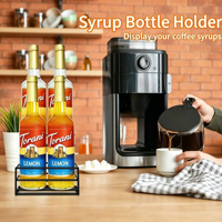 Porte-vin en fer pour bureau au design minimaliste moderne, capacité de 4 bouteilles, organisateur pour bar à café et condiments, Chine