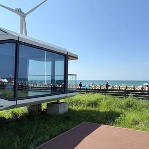 Cabines modulaires préfabriquées portables, structures en acier galvanisé écologiques à énergie solaire chinoises pour les centres <span class=keywords><strong>de</strong></span> villégiature et les villas - Product Image 2